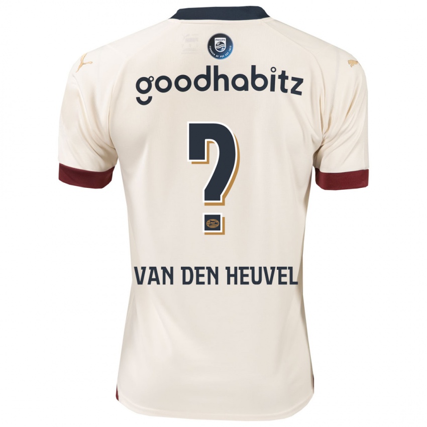 Børn Tim Van Den Heuvel #0 Råhvid Udebane Spillertrøjer 2023/24 Trøje T-Shirt