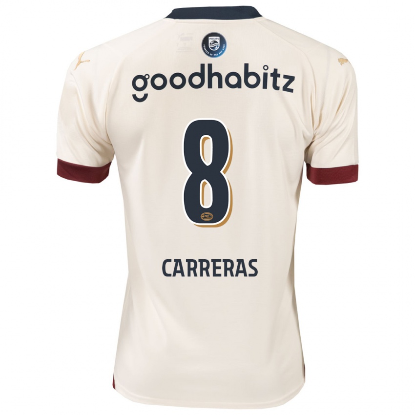 Børn Georgina Carreras #8 Råhvid Udebane Spillertrøjer 2023/24 Trøje T-Shirt