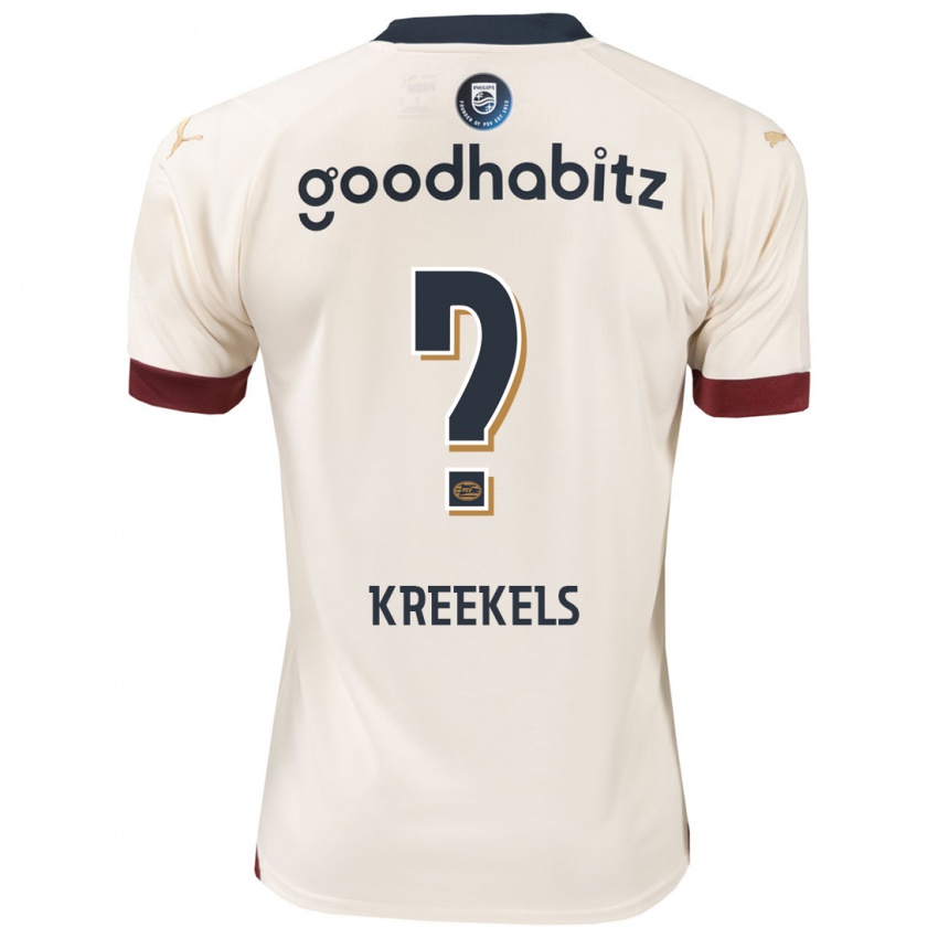 Børn Mees Kreekels #0 Råhvid Udebane Spillertrøjer 2023/24 Trøje T-Shirt