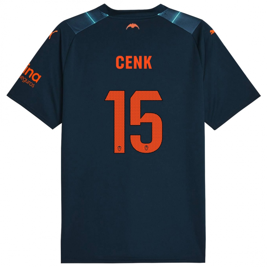Børn Cenk Ozkacar #15 Marineblå Udebane Spillertrøjer 2023/24 Trøje T-Shirt