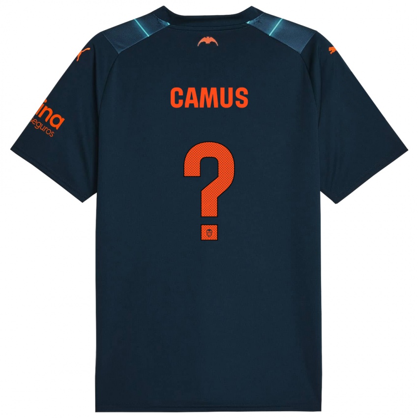 Børn Marco Camus #0 Marineblå Udebane Spillertrøjer 2023/24 Trøje T-Shirt