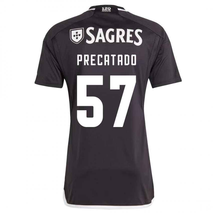 Børn Precatado #57 Sort Udebane Spillertrøjer 2023/24 Trøje T-Shirt