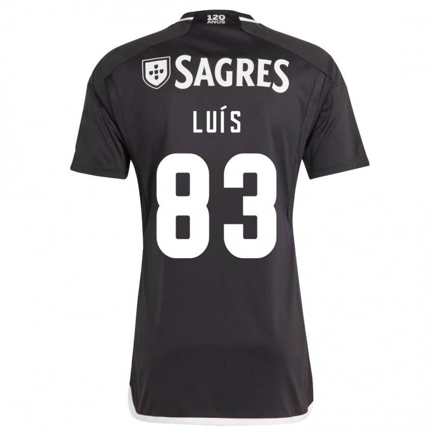 Børn Rafael Luís #83 Sort Udebane Spillertrøjer 2023/24 Trøje T-Shirt
