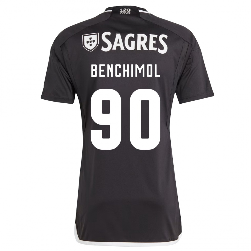 Børn Benchimol #90 Sort Udebane Spillertrøjer 2023/24 Trøje T-Shirt