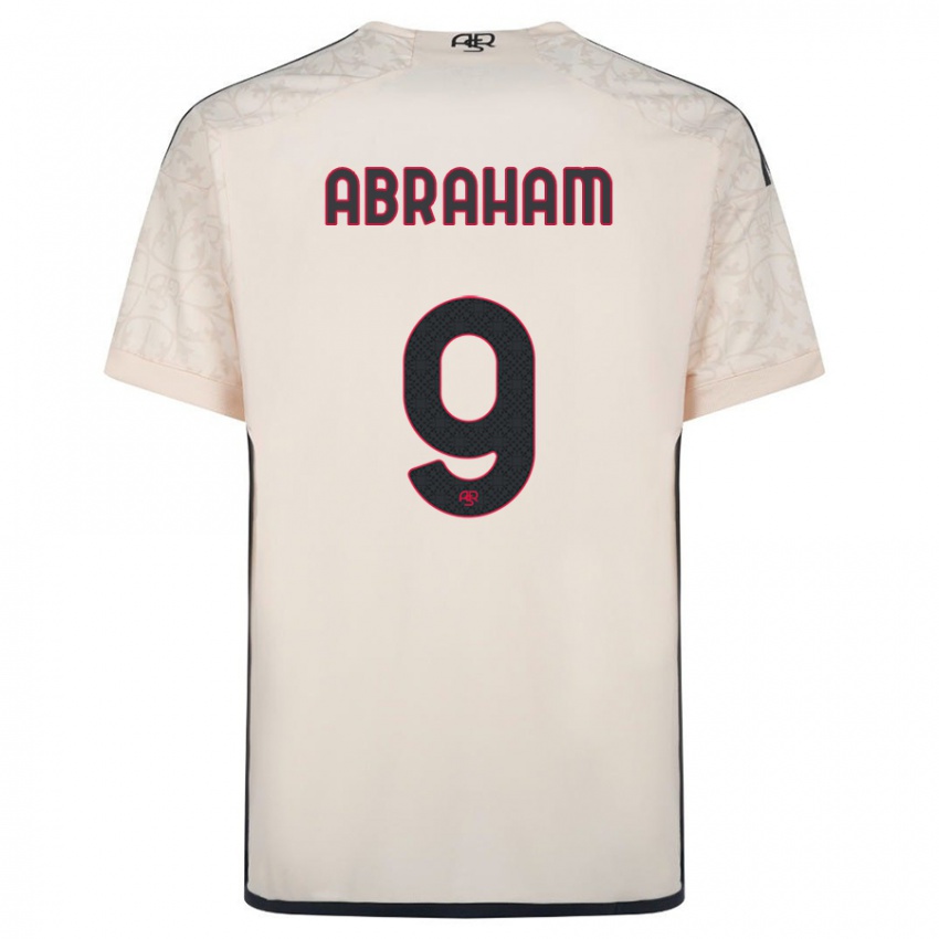 Børn Tammy Abraham #9 Råhvid Udebane Spillertrøjer 2023/24 Trøje T-Shirt
