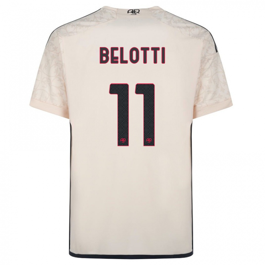 Børn Andrea Belotti #11 Råhvid Udebane Spillertrøjer 2023/24 Trøje T-Shirt