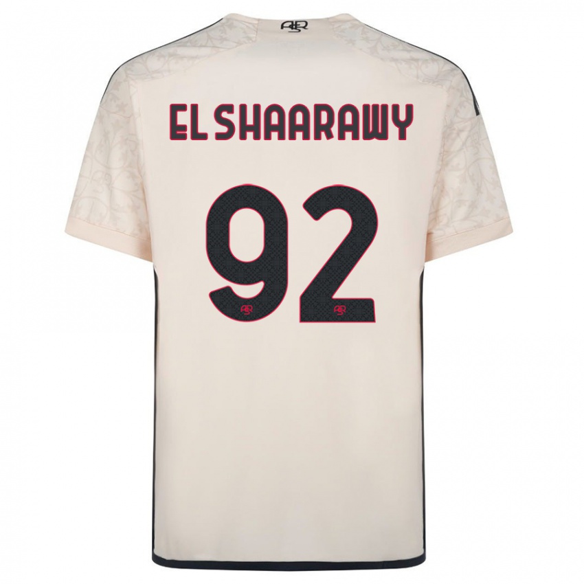 Børn Stephan El Shaarawy #92 Råhvid Udebane Spillertrøjer 2023/24 Trøje T-Shirt