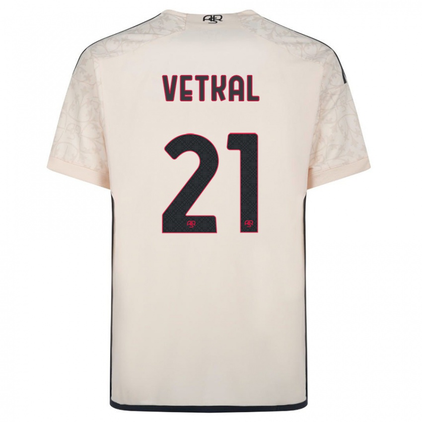 Børn Martin Vetkal #21 Råhvid Udebane Spillertrøjer 2023/24 Trøje T-Shirt