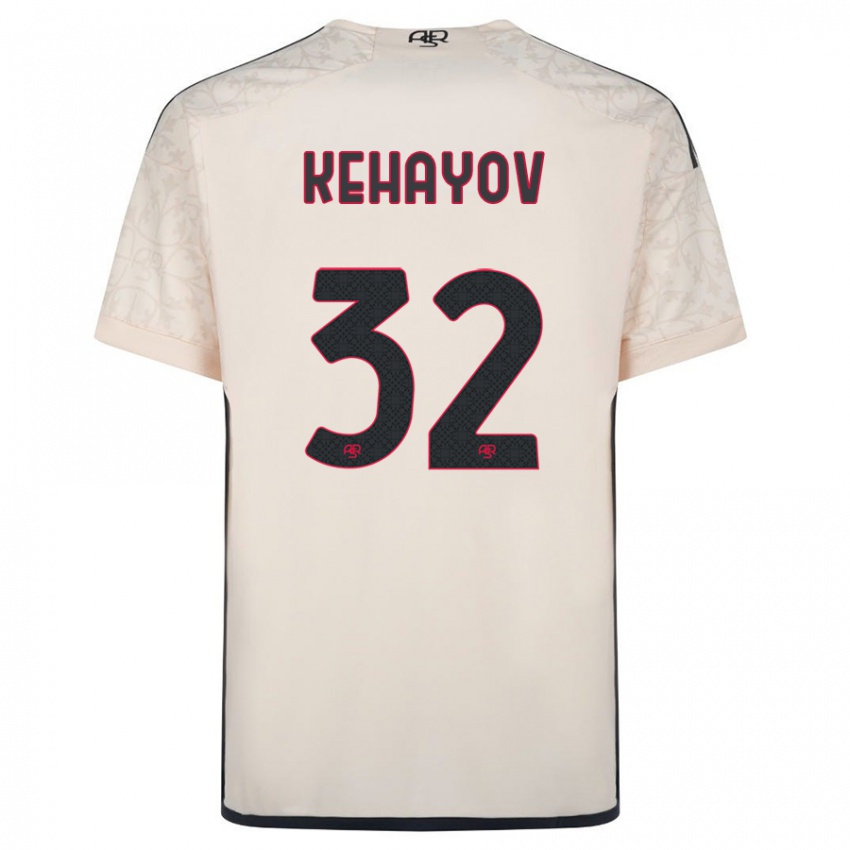 Børn Atanas Kehayov #32 Råhvid Udebane Spillertrøjer 2023/24 Trøje T-Shirt