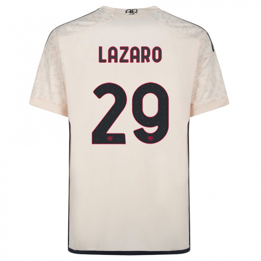 Børn Paloma Lazaro #29 Råhvid Udebane Spillertrøjer 2023/24 Trøje T-Shirt