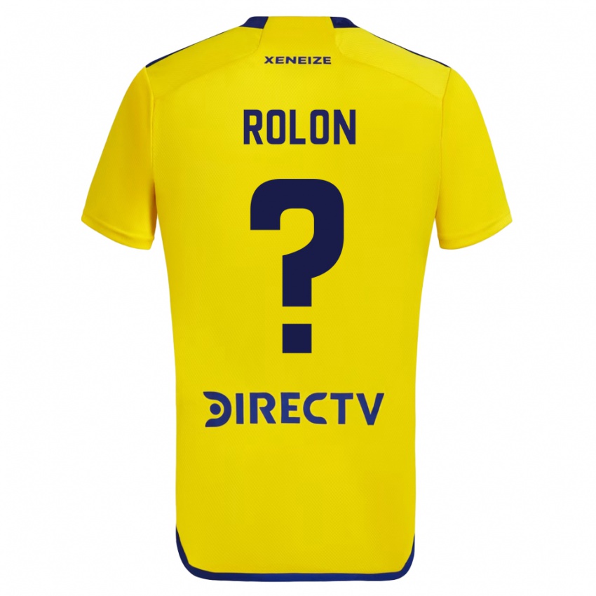 Børn Esteban Rolon #0 Gul Udebane Spillertrøjer 2023/24 Trøje T-Shirt