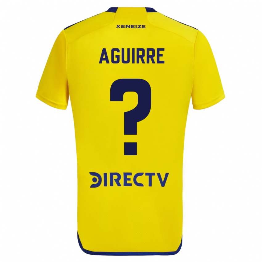 Børn Federico Aguirre #0 Gul Udebane Spillertrøjer 2023/24 Trøje T-Shirt