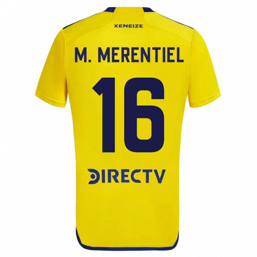 Børn Miguel Merentiel #16 Gul Udebane Spillertrøjer 2023/24 Trøje T-Shirt