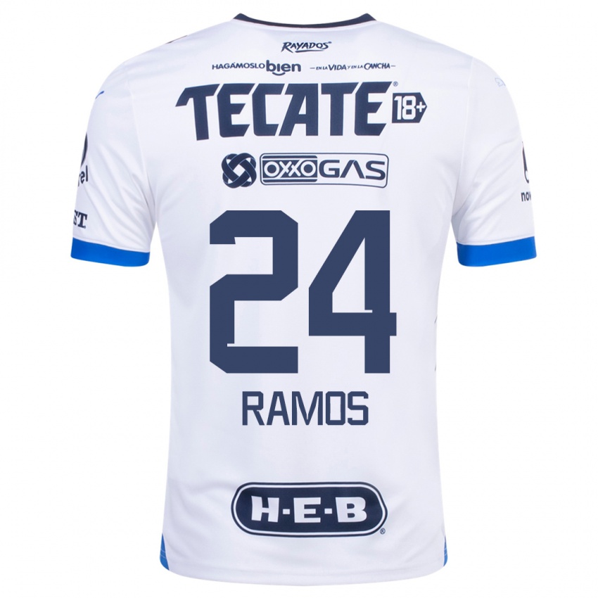 Børn César Ramos #24 Hvid Udebane Spillertrøjer 2023/24 Trøje T-Shirt