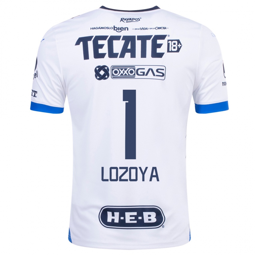 Børn Claudia Lozoya #1 Hvid Udebane Spillertrøjer 2023/24 Trøje T-Shirt
