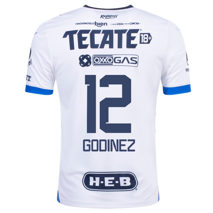 Børn Alejandria Godinez #12 Hvid Udebane Spillertrøjer 2023/24 Trøje T-Shirt