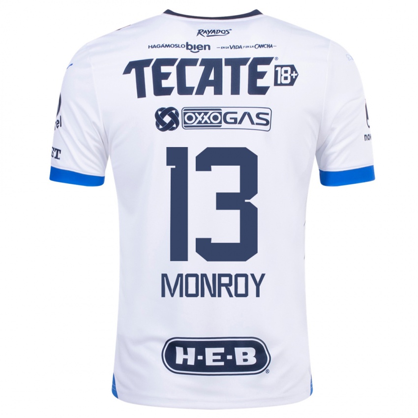 Børn Paola Monroy #13 Hvid Udebane Spillertrøjer 2023/24 Trøje T-Shirt