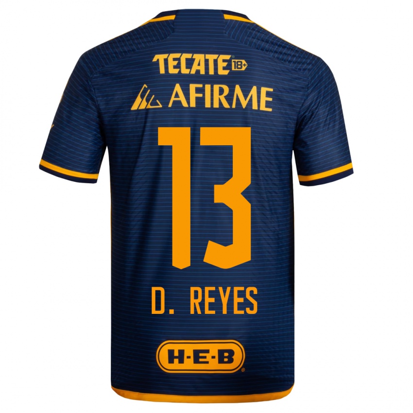 Børn Diego Reyes #13 Mørkeblå Udebane Spillertrøjer 2023/24 Trøje T-Shirt