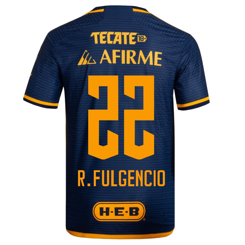 Børn Raymundo Fulgencio #22 Mørkeblå Udebane Spillertrøjer 2023/24 Trøje T-Shirt