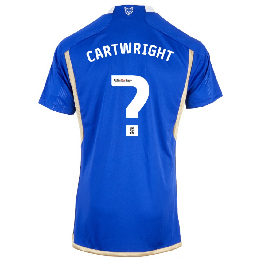 Mænd Henry Cartwright #0 Kongeblå Hjemmebane Spillertrøjer 2023/24 Trøje T-Shirt