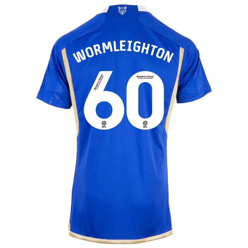Mænd Joe Wormleighton #60 Kongeblå Hjemmebane Spillertrøjer 2023/24 Trøje T-Shirt