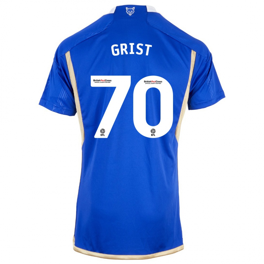 Mænd Ben Grist #70 Kongeblå Hjemmebane Spillertrøjer 2023/24 Trøje T-Shirt