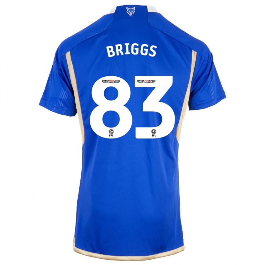Mænd Logan Briggs #83 Kongeblå Hjemmebane Spillertrøjer 2023/24 Trøje T-Shirt