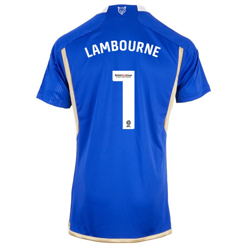Mænd Demi Lambourne #1 Kongeblå Hjemmebane Spillertrøjer 2023/24 Trøje T-Shirt