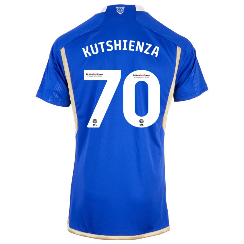 Mænd Jesper Kutshienza #70 Kongeblå Hjemmebane Spillertrøjer 2023/24 Trøje T-Shirt