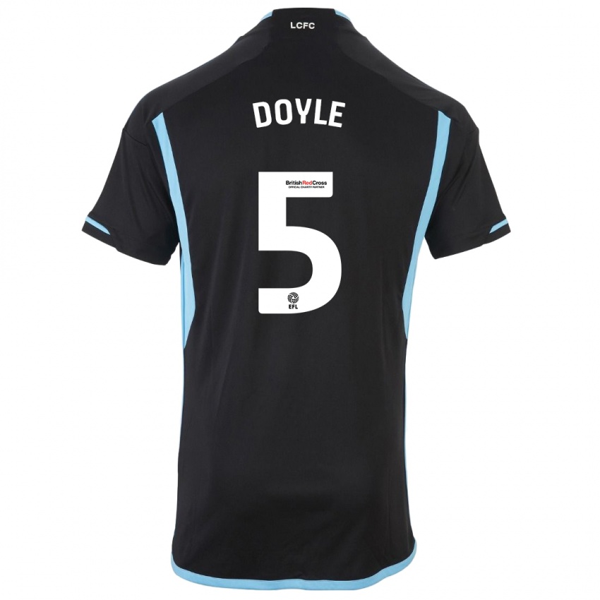 Mænd Callum Doyle #5 Sort Udebane Spillertrøjer 2023/24 Trøje T-Shirt