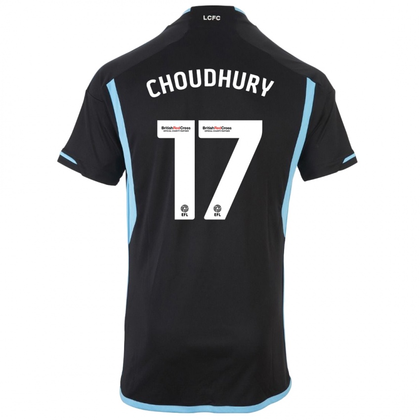 Mænd Hamza Choudhury #17 Sort Udebane Spillertrøjer 2023/24 Trøje T-Shirt