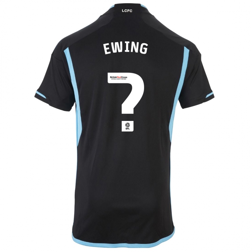 Mænd Oliver Ewing #0 Sort Udebane Spillertrøjer 2023/24 Trøje T-Shirt