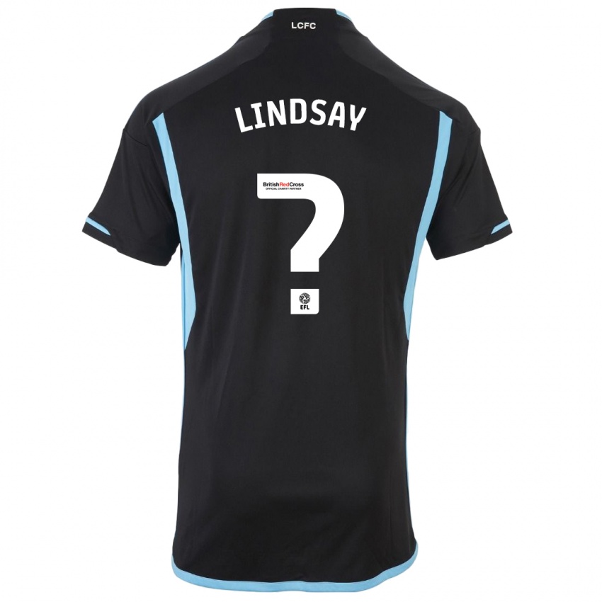 Mænd Jahmari Lindsay #0 Sort Udebane Spillertrøjer 2023/24 Trøje T-Shirt