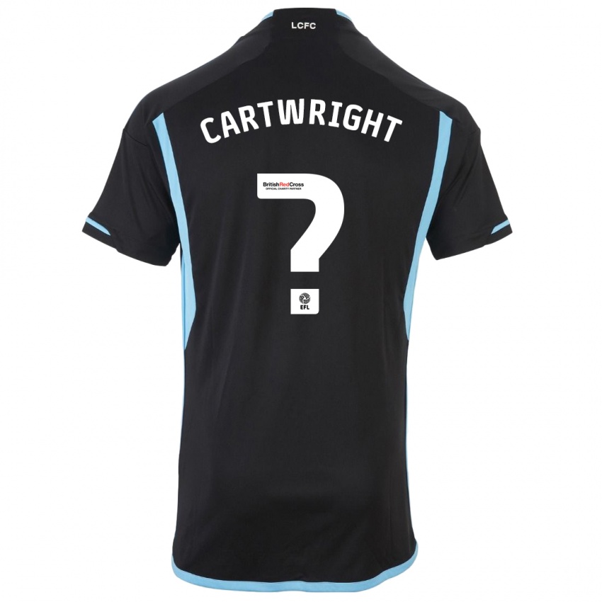 Mænd Henry Cartwright #0 Sort Udebane Spillertrøjer 2023/24 Trøje T-Shirt
