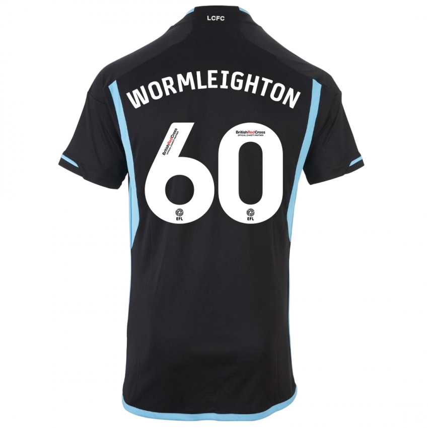 Mænd Joe Wormleighton #60 Sort Udebane Spillertrøjer 2023/24 Trøje T-Shirt
