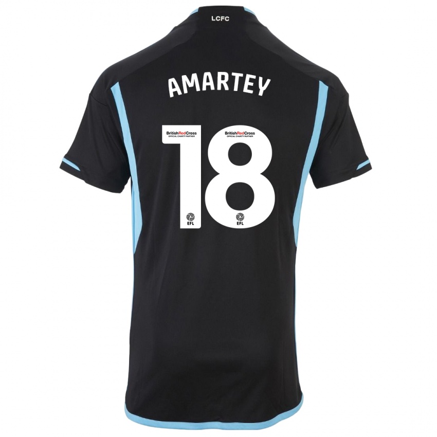 Mænd Daniel Amartey #18 Sort Udebane Spillertrøjer 2023/24 Trøje T-Shirt