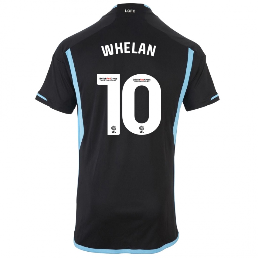 Mænd Aileen Whelan #10 Sort Udebane Spillertrøjer 2023/24 Trøje T-Shirt