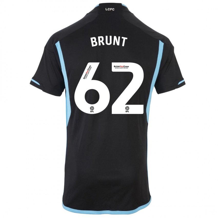 Mænd Lewis Brunt #62 Sort Udebane Spillertrøjer 2023/24 Trøje T-Shirt