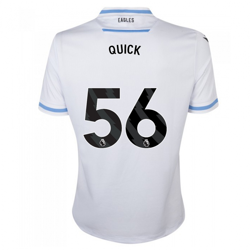 Mænd Daniel Quick #56 Hvid Udebane Spillertrøjer 2023/24 Trøje T-Shirt