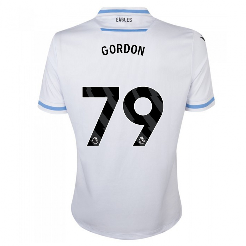 Mænd John-Kymani Gordon #79 Hvid Udebane Spillertrøjer 2023/24 Trøje T-Shirt