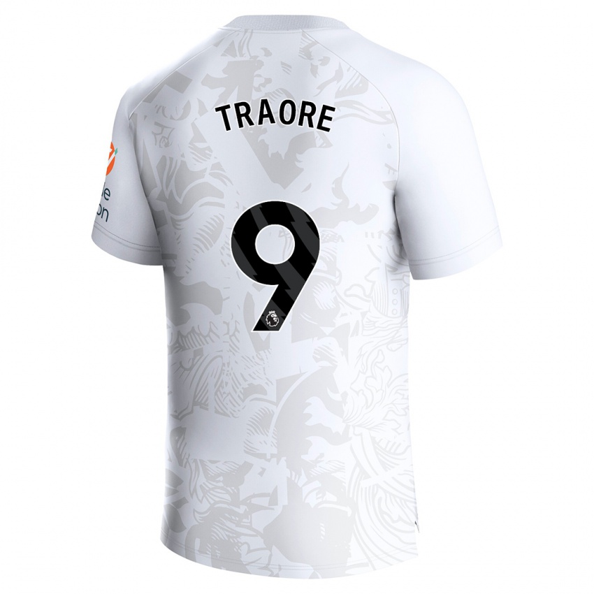 Mænd Bertrand Traore #9 Hvid Udebane Spillertrøjer 2023/24 Trøje T-Shirt