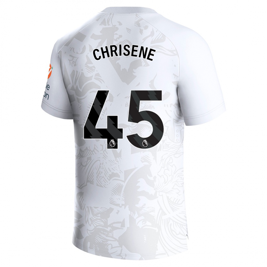 Mænd Ben Chrisene #45 Hvid Udebane Spillertrøjer 2023/24 Trøje T-Shirt