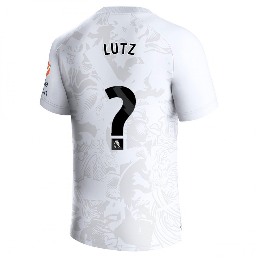 Mænd Charlie Lutz #0 Hvid Udebane Spillertrøjer 2023/24 Trøje T-Shirt
