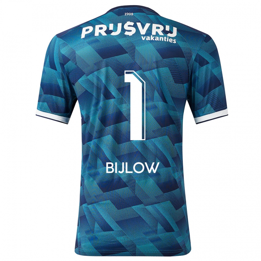 Mænd Justin Bijlow #1 Blå Udebane Spillertrøjer 2023/24 Trøje T-Shirt
