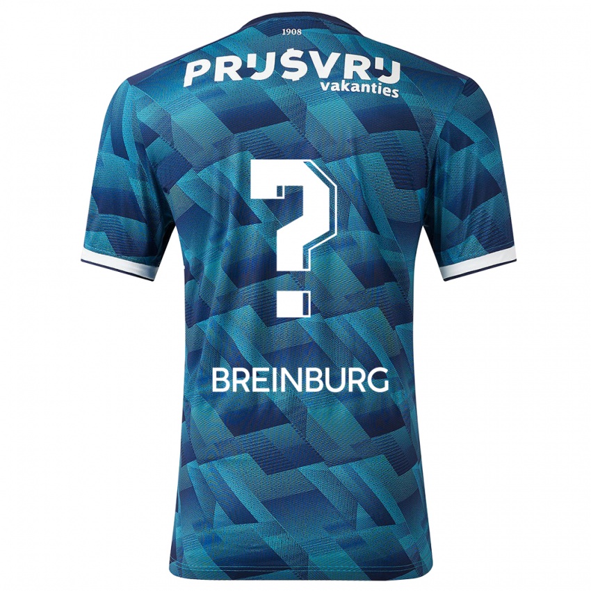 Mænd Rainey Breinburg #0 Blå Udebane Spillertrøjer 2023/24 Trøje T-Shirt