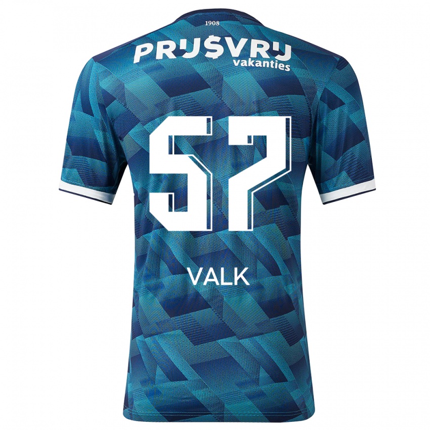 Mænd Sem Valk #57 Blå Udebane Spillertrøjer 2023/24 Trøje T-Shirt