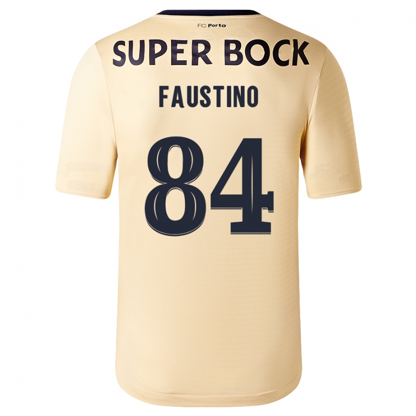 Mænd Levi Faustino #84 Beige-Guld Udebane Spillertrøjer 2023/24 Trøje T-Shirt
