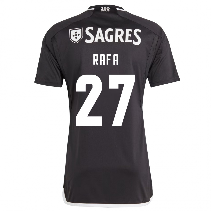 Mænd Rafa #27 Sort Udebane Spillertrøjer 2023/24 Trøje T-Shirt