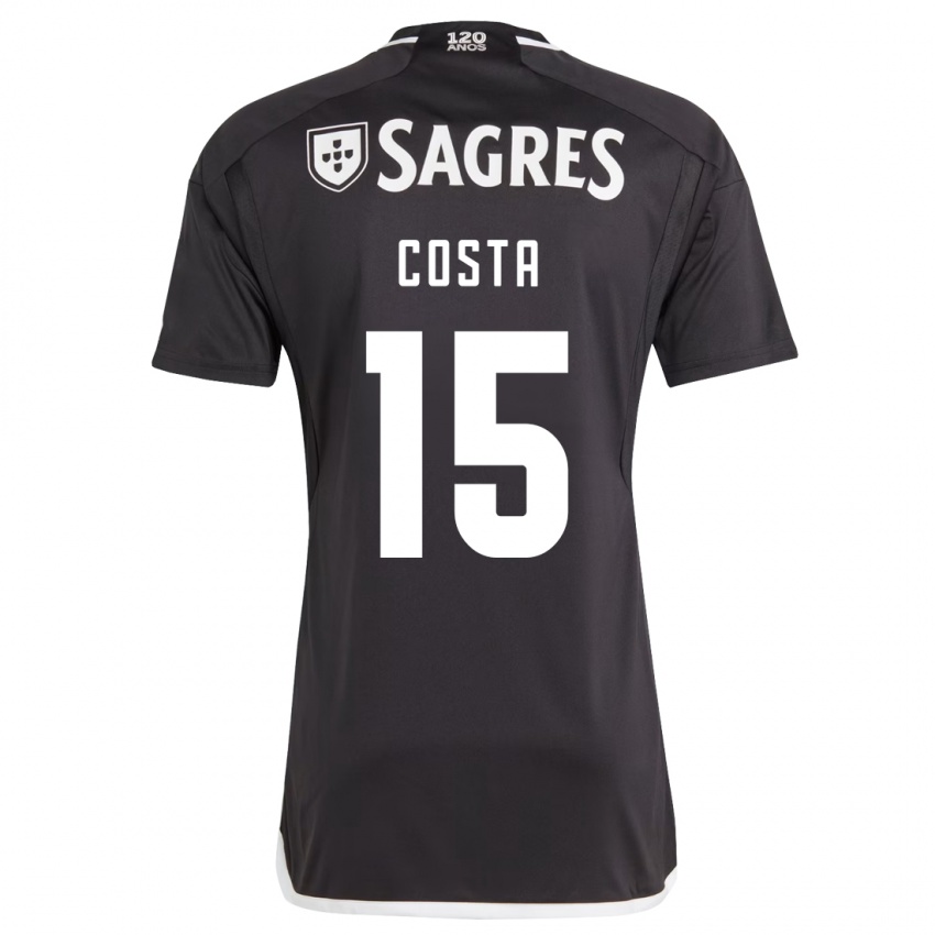 Mænd Carole Costa #15 Sort Udebane Spillertrøjer 2023/24 Trøje T-Shirt