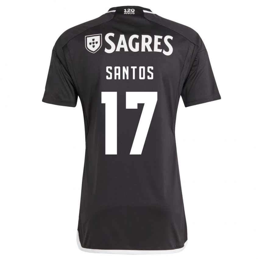 Mænd Daniela Santos #17 Sort Udebane Spillertrøjer 2023/24 Trøje T-Shirt